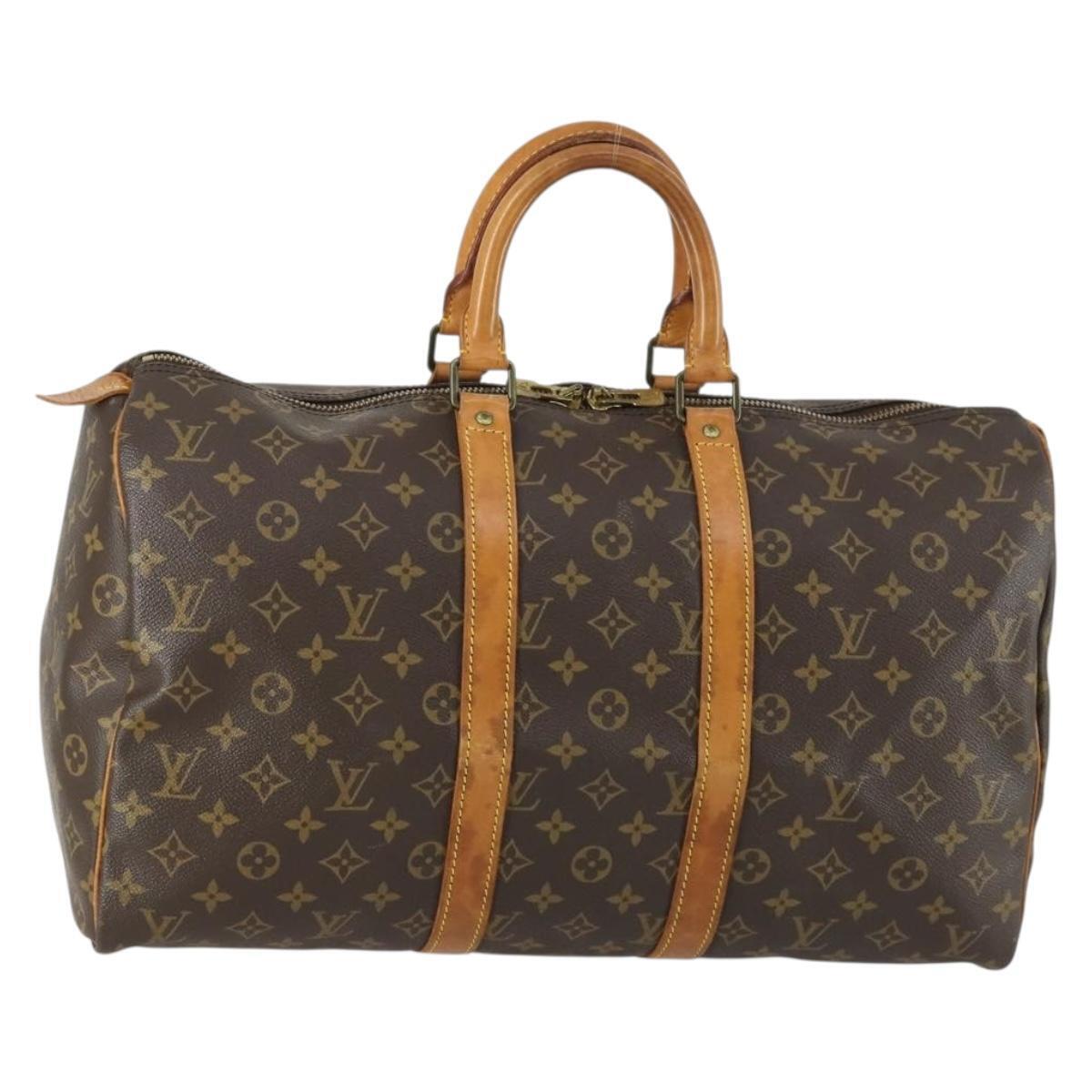 Louis Vuitton Monogram Keepall 45 Boston Bag M41428 Lv Auth 158351